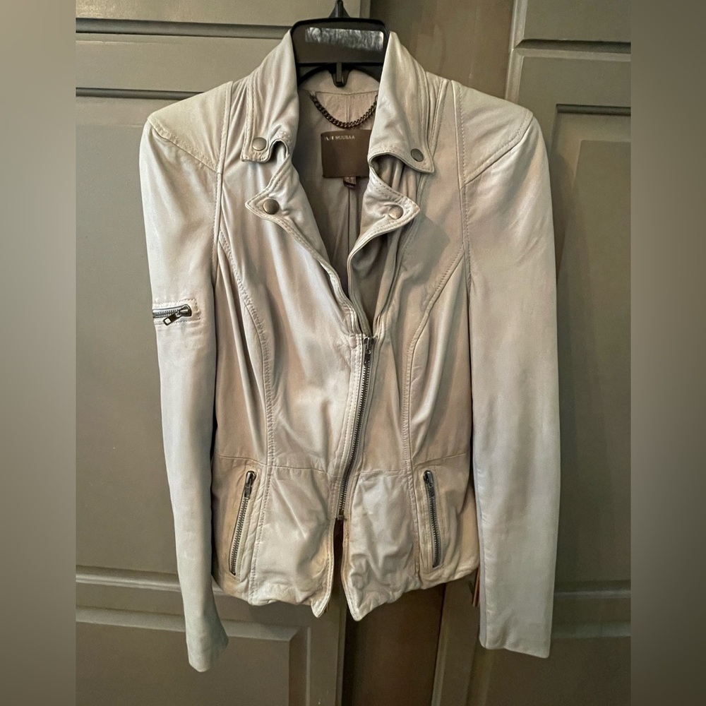 MUUBAA London Lamb Leather Jacket Size 6